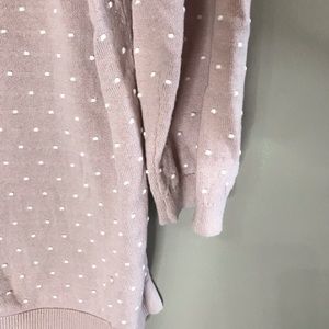 LOFT Sweaters - Loft | Blush polka dot sweater LOFT Sweaters - Loft | Blush polka dot sweater
